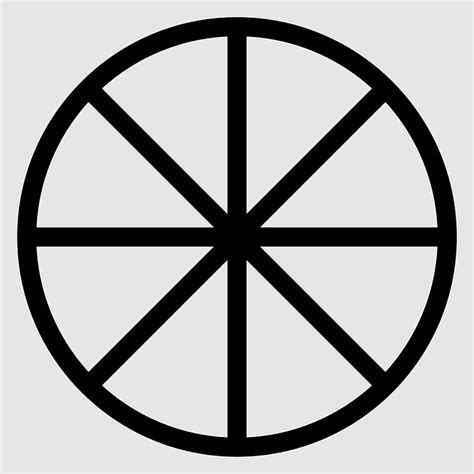 Pagan sun wheel emblem